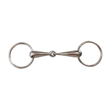 HOLLOW MOUTH SS SNAFFLE BIT 12,5