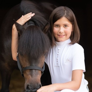 Polo de concours CUSTOM CRYSTALLIZED KIDS-manches courtes