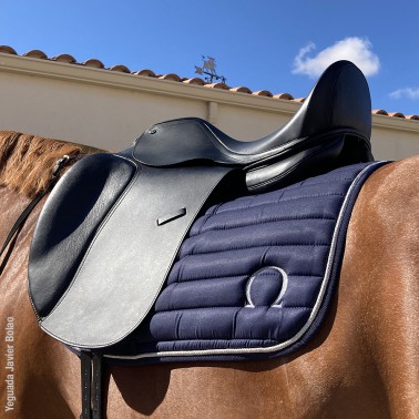 Omega dressage saddle with interchangeable gullets
