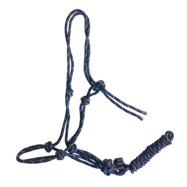 Knotted halter with lead