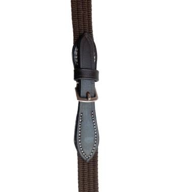 English leather bridle with wide noseband, swedish crank