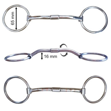 SNAFFLE BIT WITH COOPER INSERTS