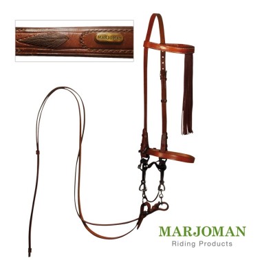 MARJOMAN SPANISH BRIDLE WITH REINS HAND SEWN