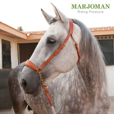 MARJOMAN SHOW HALTER WITH WIDE NOSEBAND AND CORD LEAD