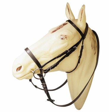 BRIDLE WITH PLAIN LEATHER REINS