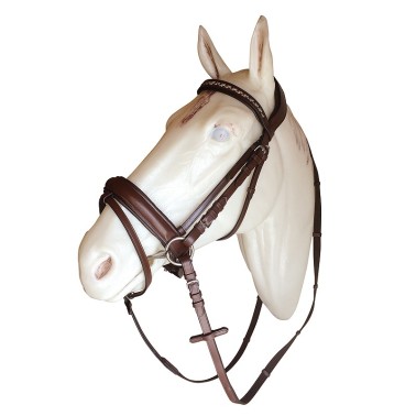 LEATHER BRIDLE WITH RHINESTONES