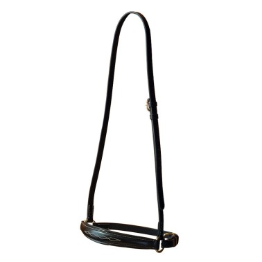 DROP NOSEBAND PADDED AND FANCY STITCHED EUROPEAN LEATHER