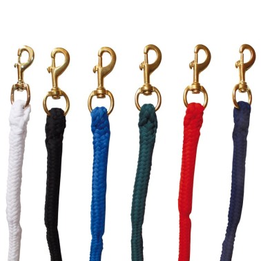 DRESSAGE COTTON PLAIN LEAD WITH SWIVEL AND BUCKLE