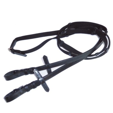 ENGLISH LEATHER AND COTTON REINS
