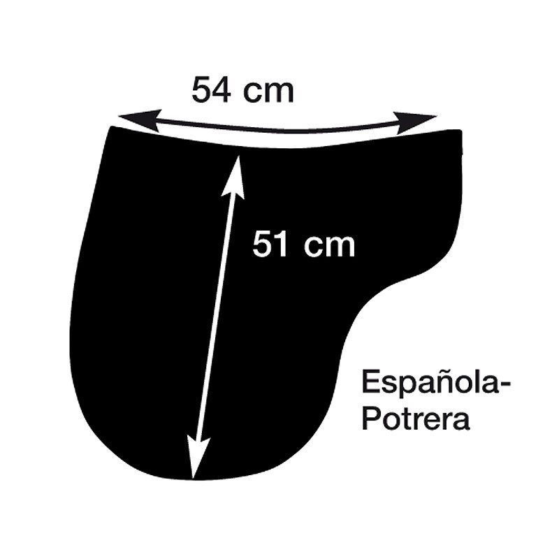 Selle Potrera cuir retourné Marjoman
