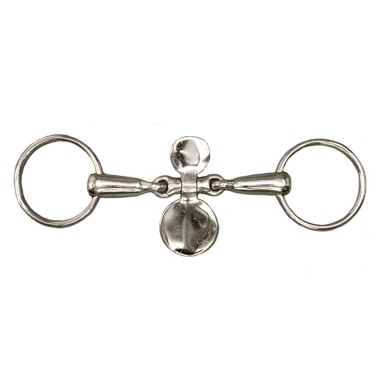 SS RING SNAFFLE BIT WITH closed SPOON