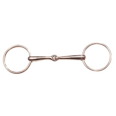 SS SNAFFLE BIT WITH THIN MOUTH 12,5