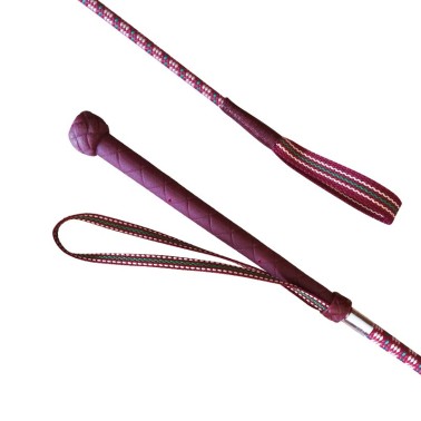 EUROHUNTER MULTICOLUR 70 CM RIDING WHIP WITH HANDLE