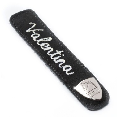 BOOTS STRAP IN SUEDE WITH EMBROIDERED NAME OR INITIAL