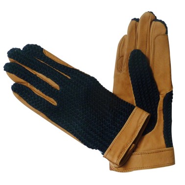WOOL AND LEATHER GLOVES