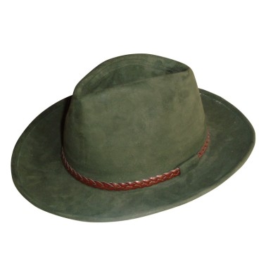 SWEDE HAT WITH LEATHER THREAT