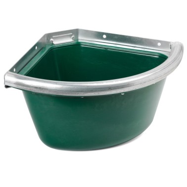 CORNER FEED BUCKET IN PLASTIC WITH IRON SUPPORT