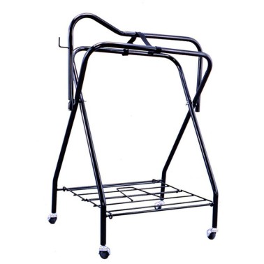 SADDLE DISPLAY STAND folding  WITH FOUR WHEELS